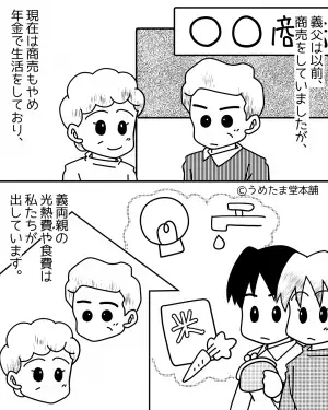 【光熱費の金額が…おかしい？】義両親に”節電と節水”を呼びかけるも…→後日”義母の暴露話”で嫁の表情が一変！！