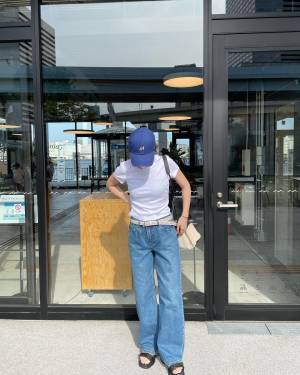 「Tシャツ × バギージーンズ」が気分♡【ユニクロ】ヘルシーに着たい！ジーンズコーデ