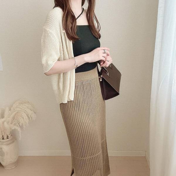 「試着してみたら可愛かった♡」【GU】1点投入で上級者見え！「メッシュアイテム」