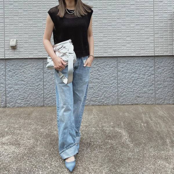 「試着してみたら可愛かった♡」【GU】1点投入で上級者見え！「メッシュアイテム」