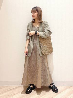 まって、めっちゃ可愛い♡【グローバルワーク】着回し力ハンパない！「キャミワンピ」