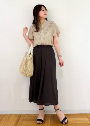 こんなの反則だって♡【ROPÉ PICNIC】ハイセンスな可愛さ◎「ドット柄ブラウス」