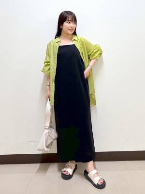 主役感ハンパないっ♡【グローバルワーク】一枚でもキマる「上品ワンピ」