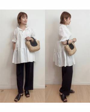 まさかの『1000円台』に大感謝（泣）【しまむら】着回し力、抜群♡「フリルブラウス」