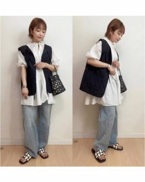 まさかの『1000円台』に大感謝（泣）【しまむら】着回し力、抜群♡「フリルブラウス」