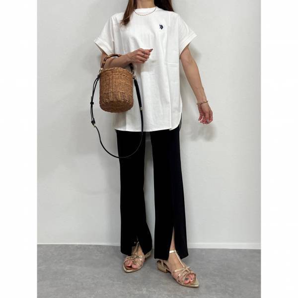 「二の腕細見え効果」が抜群すぎ！！「あると便利」【U．S．POLO　ASSN．】ちょー「可愛い♡」“Tシャツ”着回しコーデ集