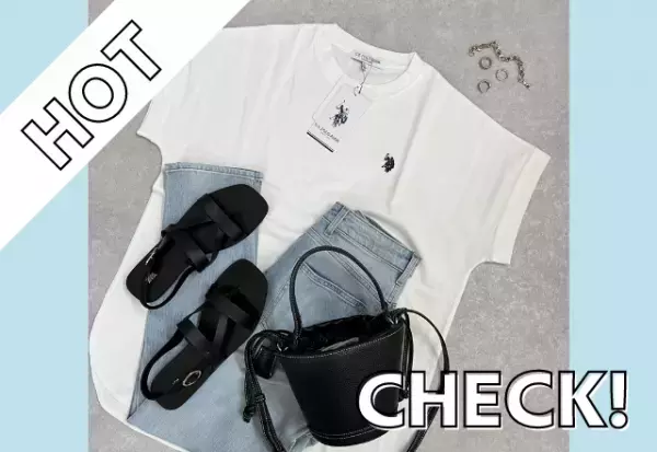 「二の腕細見え効果」が抜群すぎ！！「あると便利」【U．S．POLO　ASSN．】ちょー「可愛い♡」“Tシャツ”着回しコーデ集