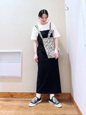 夏も「黒」が可愛い♡【グローバルワーク】サラっと着られる♡「モノトーンコーデ」