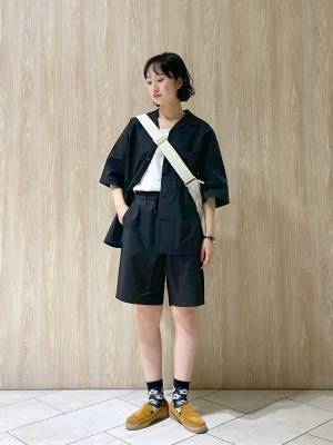 夏も「黒」が可愛い♡【グローバルワーク】サラっと着られる♡「モノトーンコーデ」