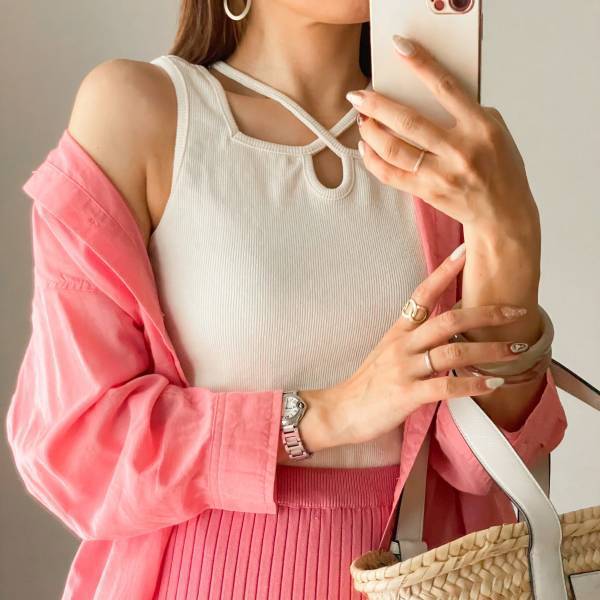 コレ本ッ当に「可愛すぎた」！！「とにかく使える」【JUNOAH】「夏本番」に最適“リブタンク”紹介