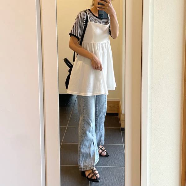 「待って？可愛すぎる！」「安心価格で買えちゃう」【しまむら】「激かわ」“キャミ”の着回しが無限大