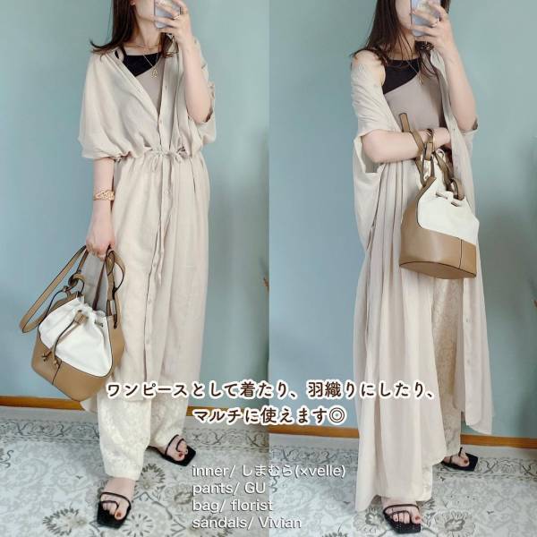 やっぱ大人気♡「めっちゃかわ」でキューンッ！！【しまむら】“シアーワンピ”2選