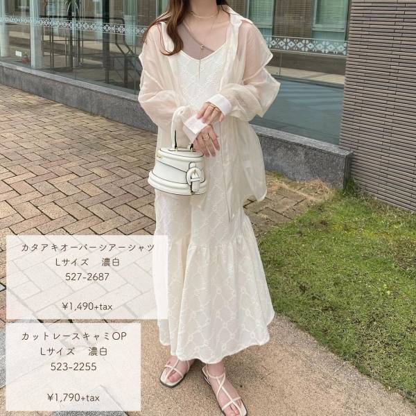 「柄がかわいくて一目惚れ」♡【しまむら】新作“淡色ワンピ”まとめ