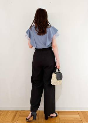 ＜えっ、モテちゃうよ？？＞【ROPÉ PICNIC】スカートにもパンツにも◎「フリル袖トップス」