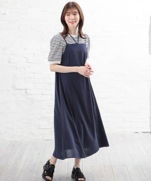 《あざといわぁぁ♡》【ハニーズ】こんなのモテちゃうよ♡ シンプル可愛い「キャミワンピ」