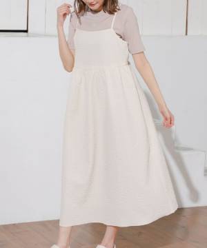 《あざといわぁぁ♡》【ハニーズ】こんなのモテちゃうよ♡ シンプル可愛い「キャミワンピ」