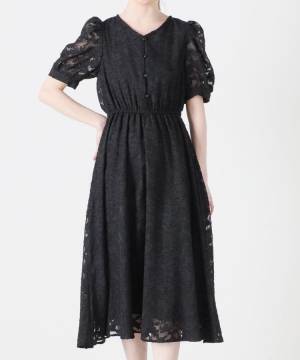 やっぱ【ハニーズ】頼りになりますッ！！ “くびれデザイン”でスタイルUP◎「上品ワンピ」