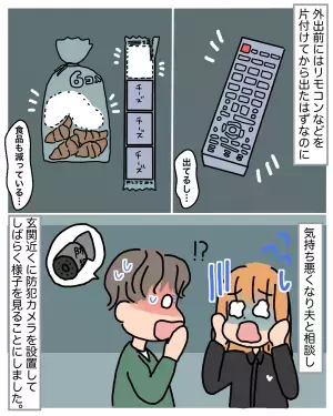 【この家に…誰か入った？】帰宅すると『リビングの様子』に違和感が。防犯カメラ確認後、そこに映った”犯人の正体”に鳥肌…