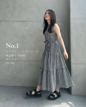 「今日何着よう？」をパパッと解決！【ユニクロ】夏コーデが1枚で完成♡「時短ワンピ」