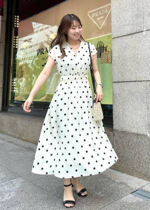 やーっと見つけた♡【ROPÉ PICNIC】本当は教えたくない（泣） 激かわ「ドット柄ワンピ」