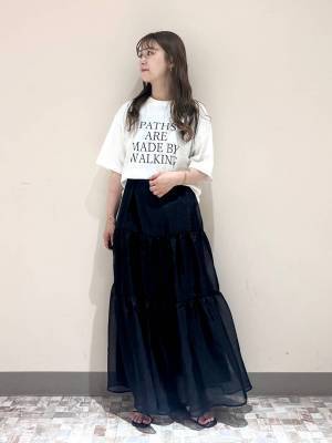 こりゃ、モテ一直線かも！【ローリーズファーム】透け感が夏っぽ♡「ボリュームスカート」