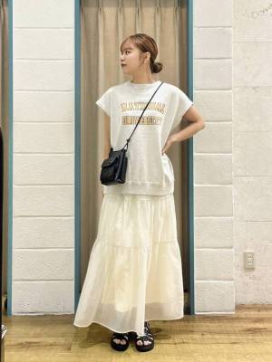 こりゃ、モテ一直線かも！【ローリーズファーム】透け感が夏っぽ♡「ボリュームスカート」