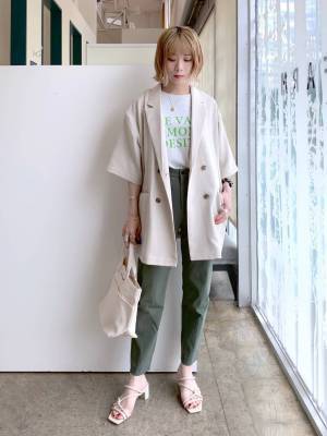 夏こそ「色物」にトライ！【グローバルワーク】気軽に試せる「差し色コーデ」