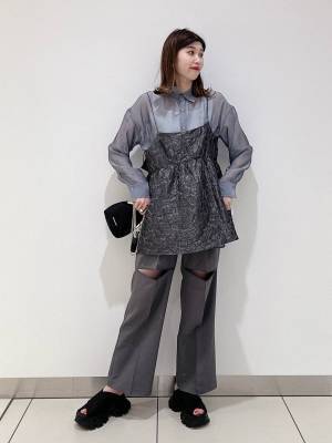 女性らしさ全開っ！【JEANASIS】可愛いから大人っぽも1着で完結♡「オーバーキャミ」