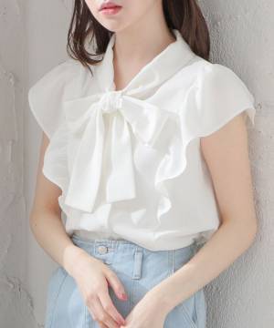 こりゃ、モテ注意かも♡【ハニーズ】リボンがたまらなく可愛いッ！「おしゃれトップス」