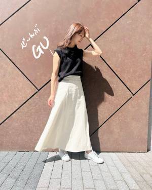 「本当に使える」って！【GU】きれいめコーデにも◎ 涼しげ「サマーニット」