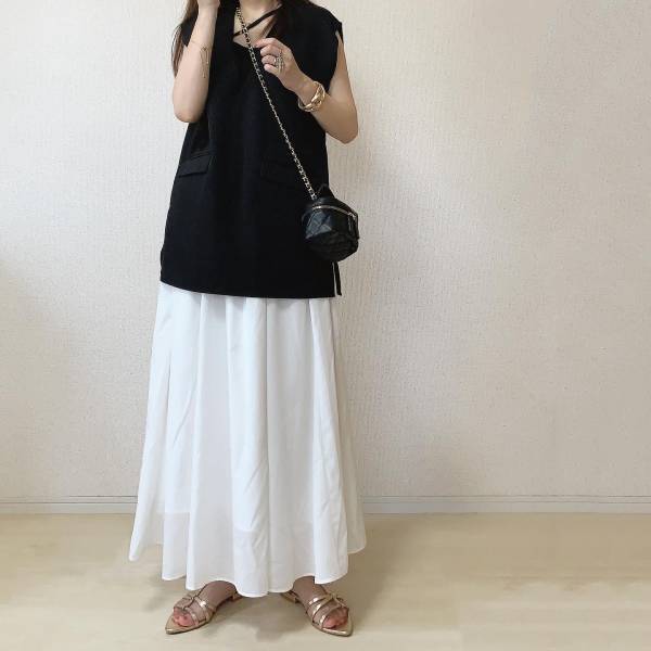 ボリューム感がほんっとに可愛い！！【GU】「着回し力」スゴッ！”ボリュームフレアロングスカート”コーデ特集