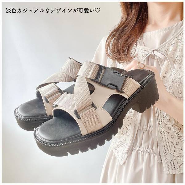 「美脚効果」マジスゴーッ！！「可愛すぎる」【しまむら】めーっちゃ優秀！夏っぽ“サンダル”紹介