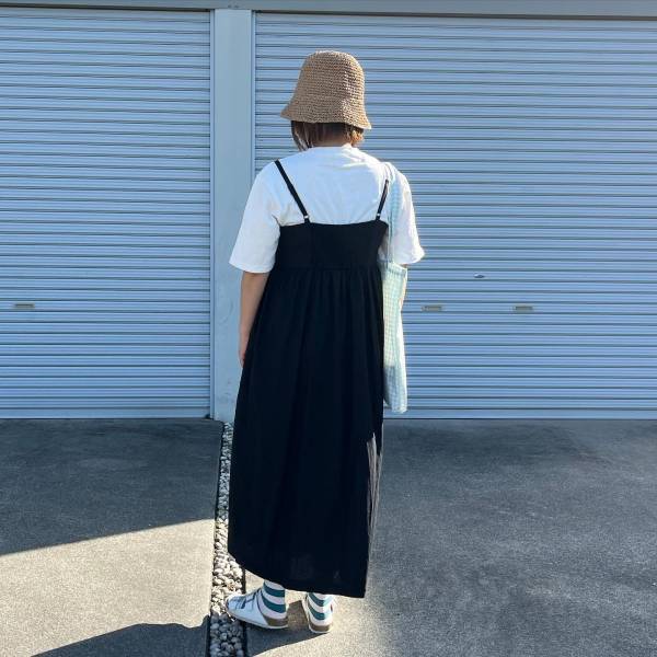 「今1番のお気に入り」で「流行ってる」らしい！！【ユニクロ】”キャミワンピ”コーデ2選