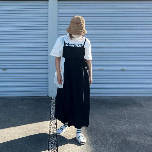 「今1番のお気に入り」で「流行ってる」らしい！！【ユニクロ】”キャミワンピ”コーデ2選