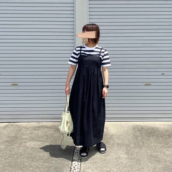 「今1番のお気に入り」で「流行ってる」らしい！！【ユニクロ】”キャミワンピ”コーデ2選