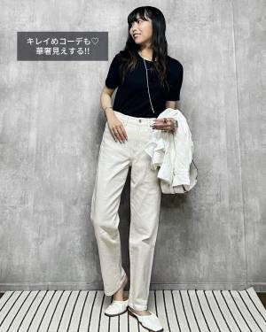 「隠れ名品です♡」【GU】”990円”ってマジ！？ 万能「黒リブT」