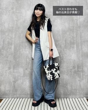 「隠れ名品です♡」【GU】”990円”ってマジ！？ 万能「黒リブT」