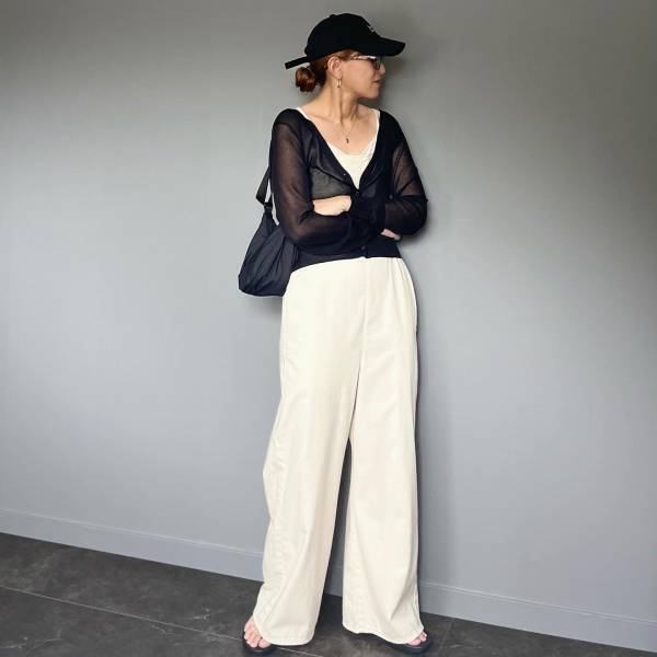 こんなの求めてましたッ♡【ユニクロ】サッと羽織って抜け感UP！「夏カーデ」