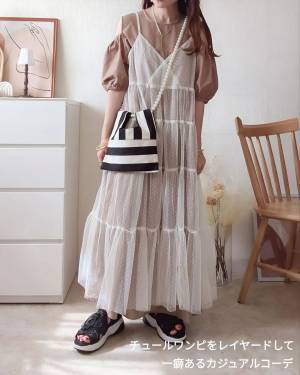 こりゃ、本気で可愛い♡【しまむら】着回しでガラリと変身！「淡色ワンピ」