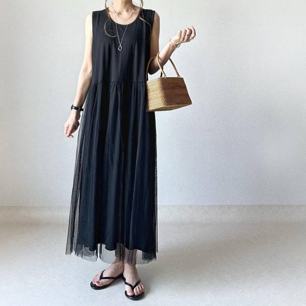 この夏着たい！【ブラックワンピ】で作る大人上品スタイル