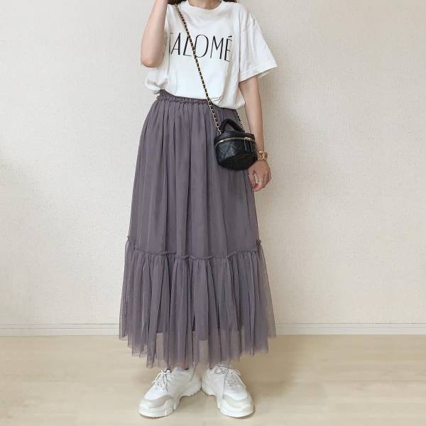 「着回し力」スゴッッ！！「ボリュームたっぷり」たまらん♡【GU】思わず「飛びついた」“チュールスカート”特集