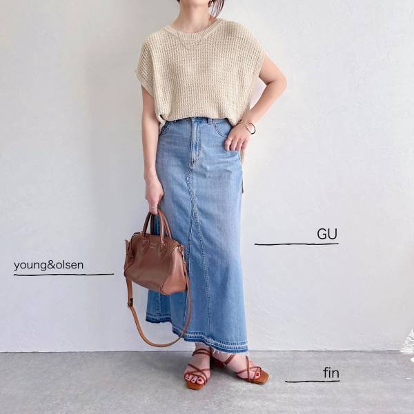 《えっ、もう値下げ！？》【GU】に急げーッ！！  1枚は欲しい♡「デニムスカート」