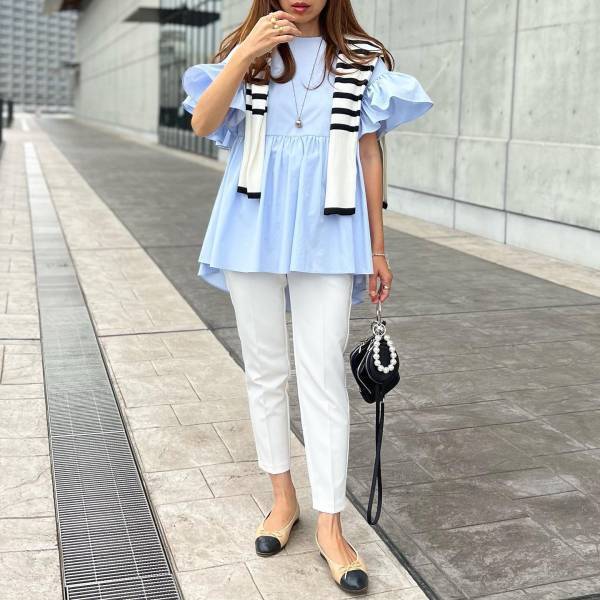 夏は甘めトップスが正解♡【フリルトップス】で作る「夏の愛されコーデ」って？