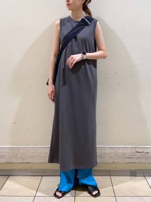 めっちゃタイプかも♡【ローリーズファーム】暑い日もサラッと快適！「ノースリワンピ」