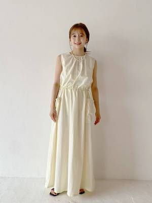 めっちゃタイプかも♡【ローリーズファーム】暑い日もサラッと快適！「ノースリワンピ」