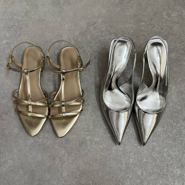 色味が可愛すぎる…！【GU・ZARA】《今季トレンド》の”メタリックシューズ”がとにかく使える！