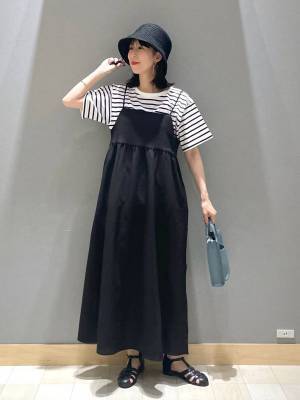 完売前に絶対GETしたい！【グローバルワーク】いくらでも着回せそう♡「キャミワンピ」