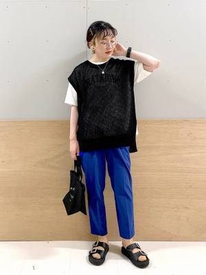 「抜け感」ってこれだ♡【グローバルワーク】着回し力たっっか！！「メッシュトップス」