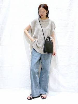 「抜け感」ってこれだ♡【グローバルワーク】着回し力たっっか！！「メッシュトップス」