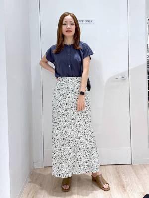 夏でも涼しい♡【グローバルワーク】買い足したい「フレアスカート」って？